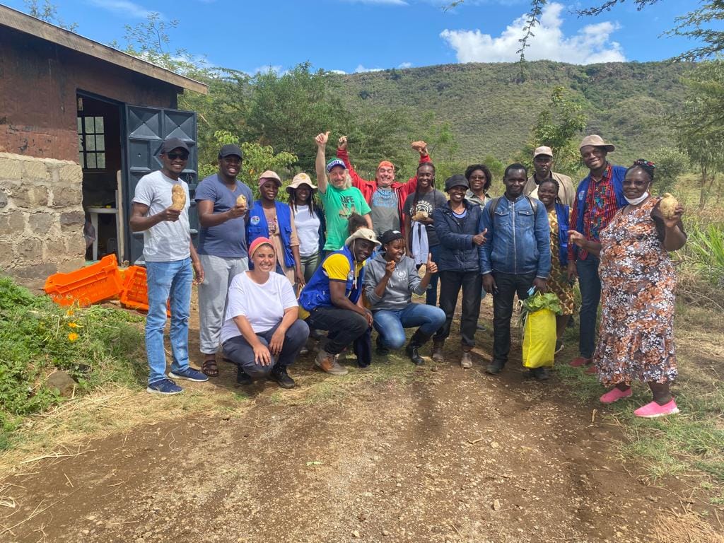 Sylvia representing African farmers