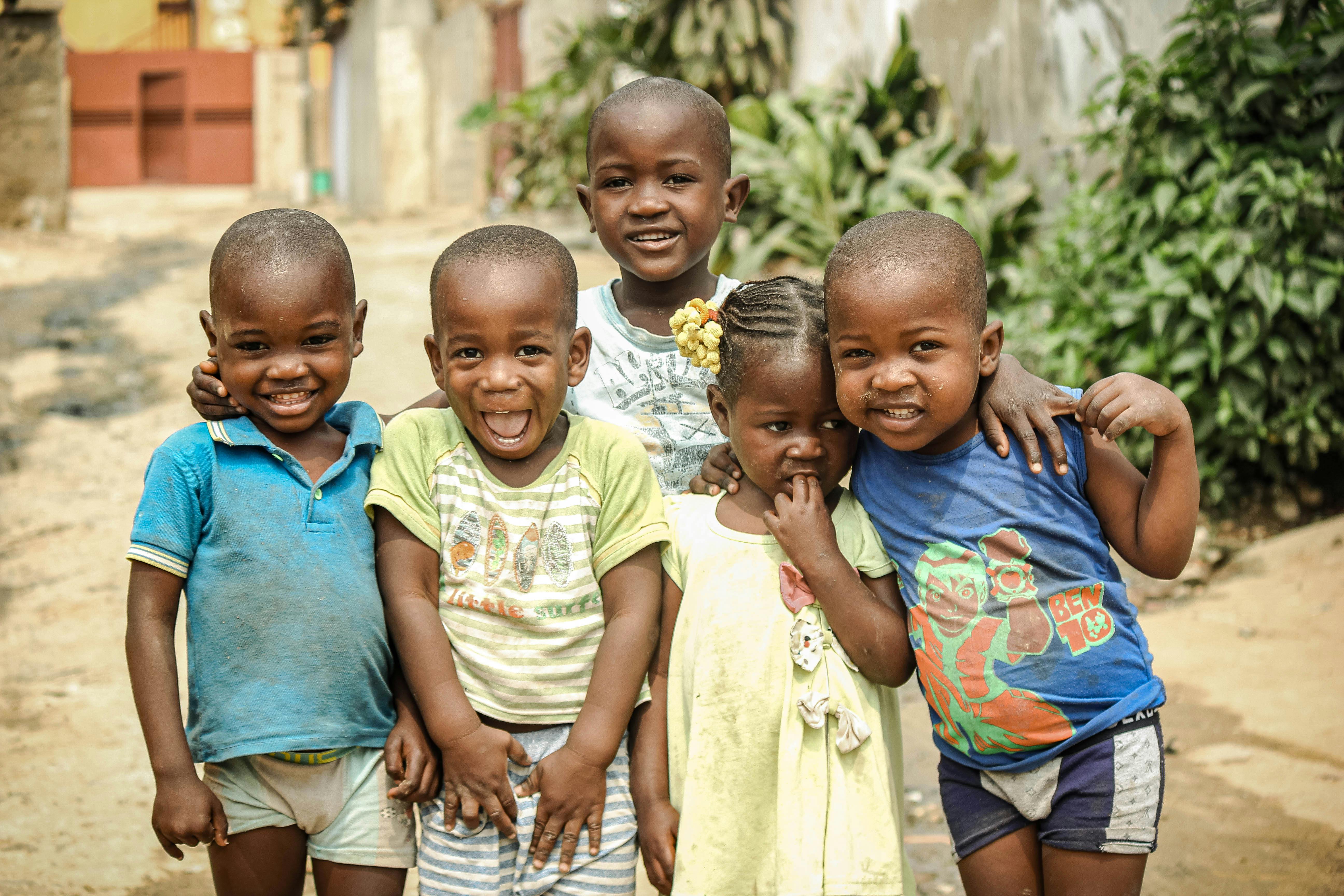 Happy African children - the future we're building together